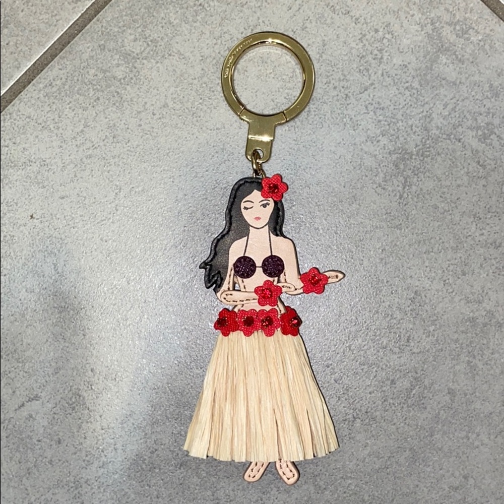 Kate spade hula girl keychain